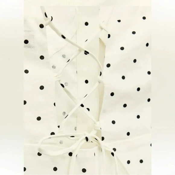 Zara Polka Dot Mini Dress - Picture 8 of 9